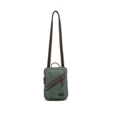 Davan Bags - Multifunctional Small Waxed Canvas Backpack (Green)