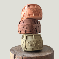 VW Bisop Bus  Planter: Terracotta